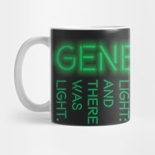 Genesis 1:3 Green Mug